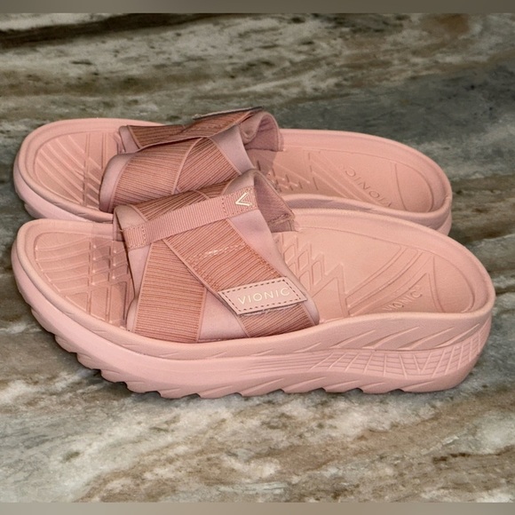 Women’s VIONIC Adjustable Recovery slide sandals- Rebound. Pink- Size 6 - Picture 4 of 7
